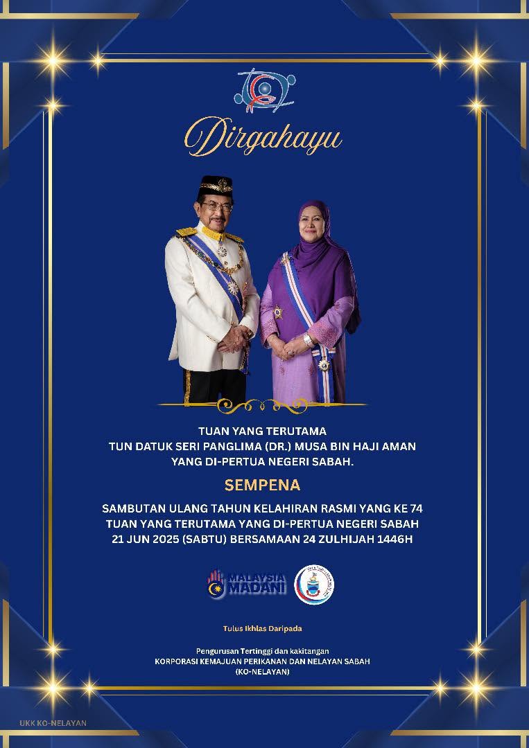 Dirgahayu Tuan Yang Terutama Yang di-Pertua Negeri Sabah